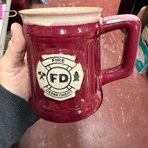 Fire Department Red Mug